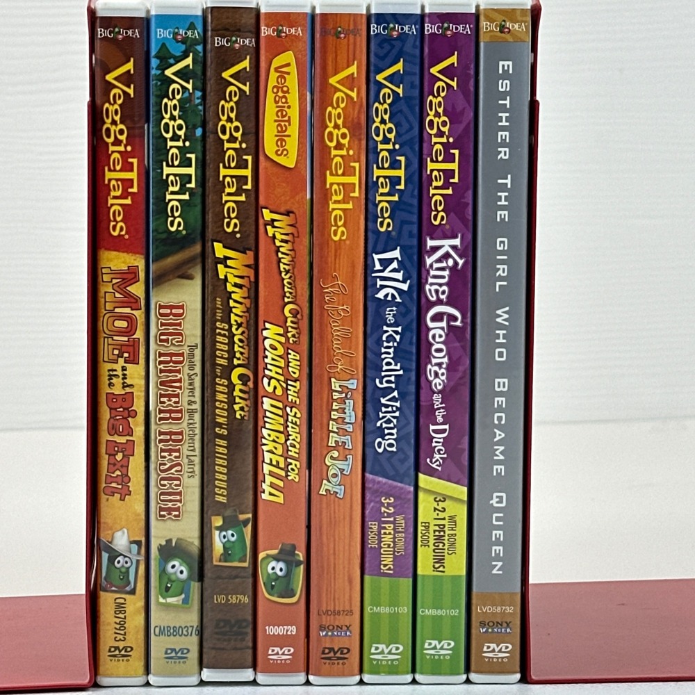 VeggieTales DVD Lot of 8 Minnesota Cuke Esther Moe Big River Rescue King George